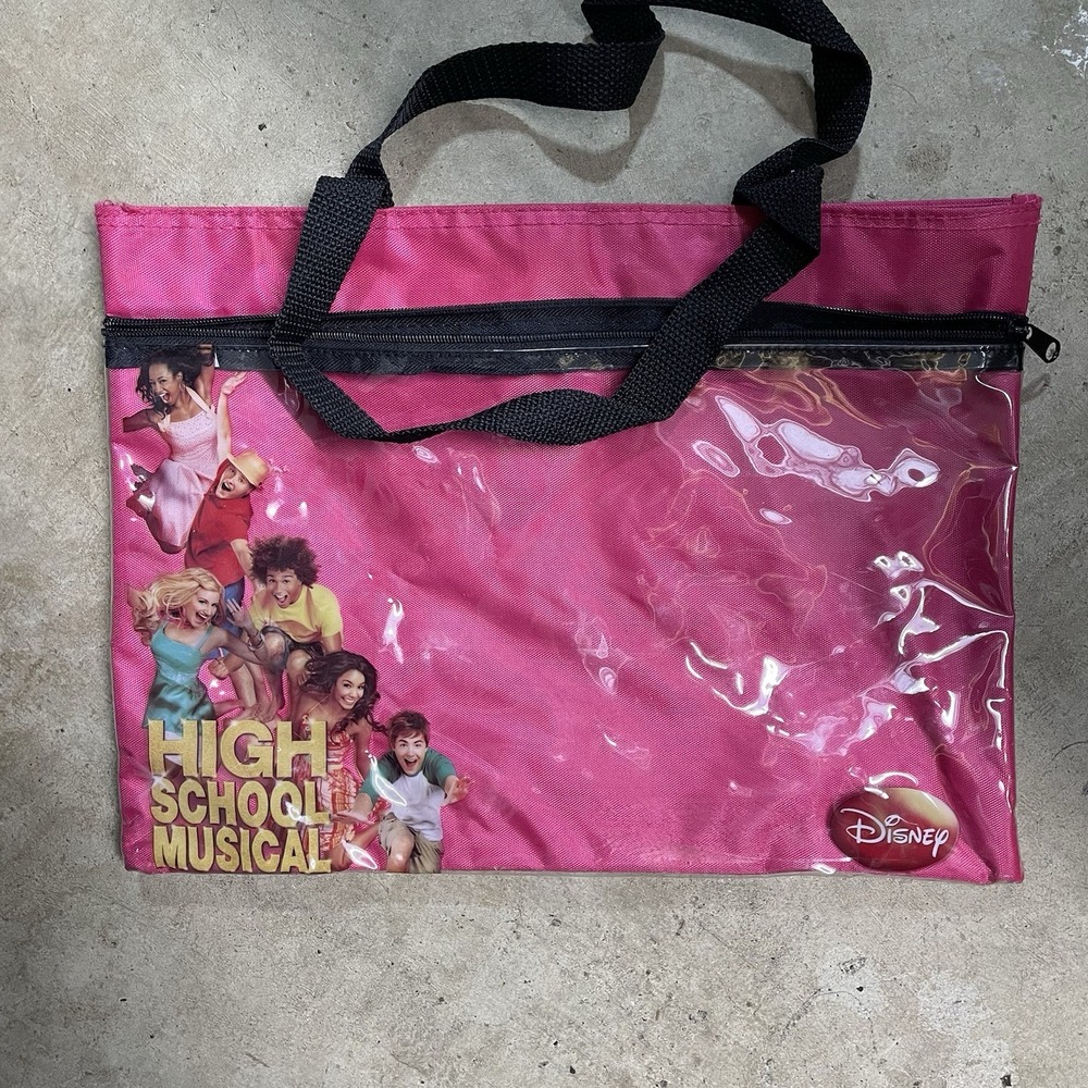 Disney High School Musical Clear Bag‎ Snap Pocket Front Zip